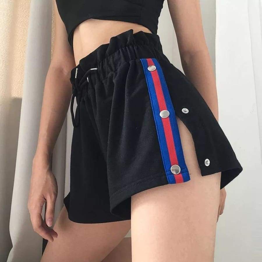 Causal Metal Button Shorts