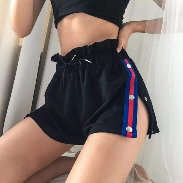 Causal Metal Button Shorts