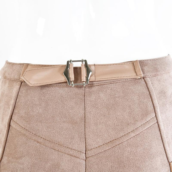 Skinny Pencil Pants for Women / High Waist Ladies Trousers / Zipper Buckle Solid Pants