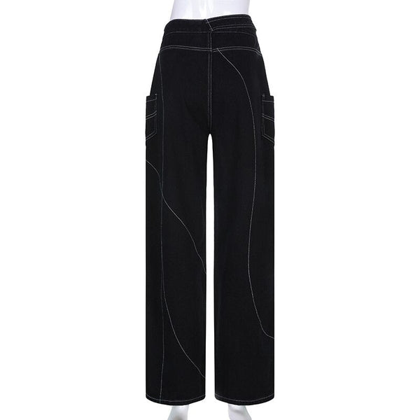 Line Stripe Belt Cargo Pants