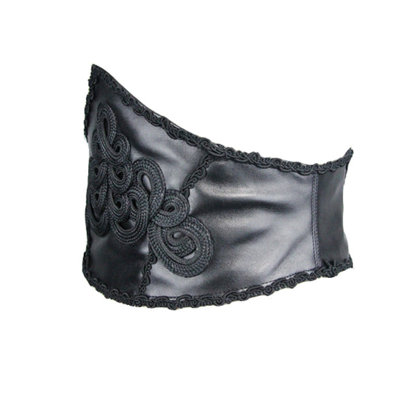 Gothic Embroidery Lace Up Belt