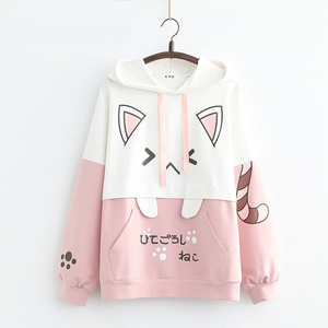 Japanese Anime Cat Oversized Hoodie