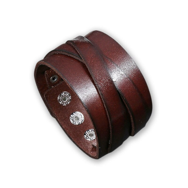 Fashion Wide Leather Bracelet / Punk Style Bangles for Men and Women