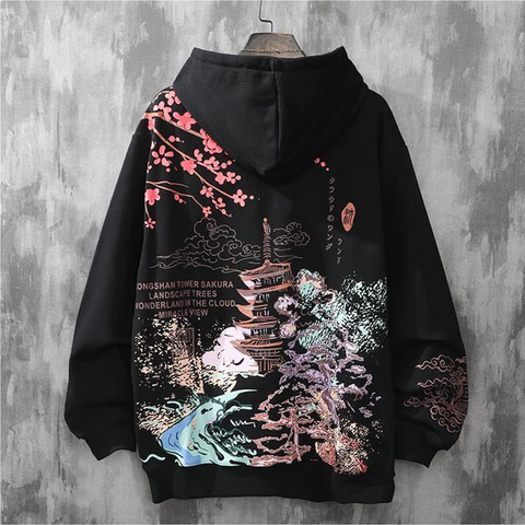 Sakura Tower Oversized Hoodie