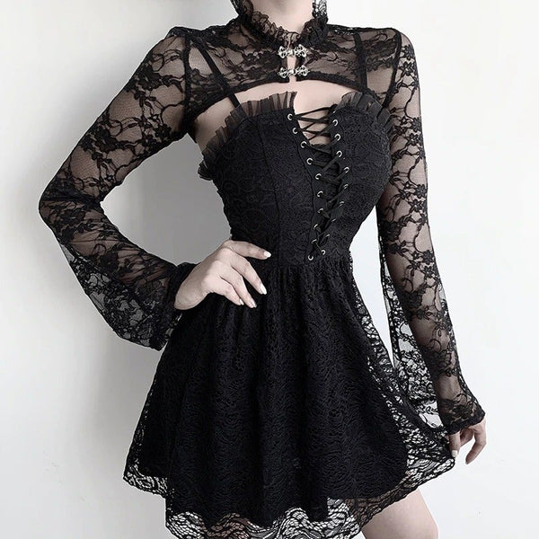 Lace Short Sweatshirts