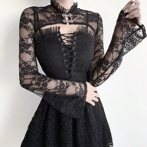 Lace Short Sweatshirts