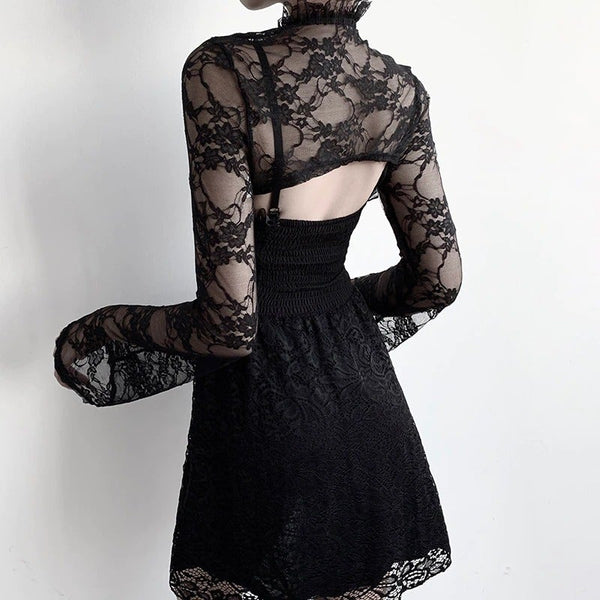 Lace Short Sweatshirts