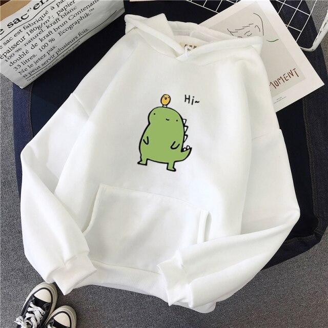 Harajuku Kawaii Cute Dipsy Dinosaur Hoodie