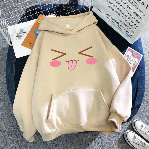 Squinting Face with Tongue Emoji Hoodie