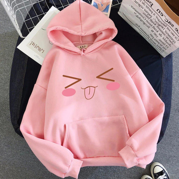 Squinting Face with Tongue Emoji Hoodie