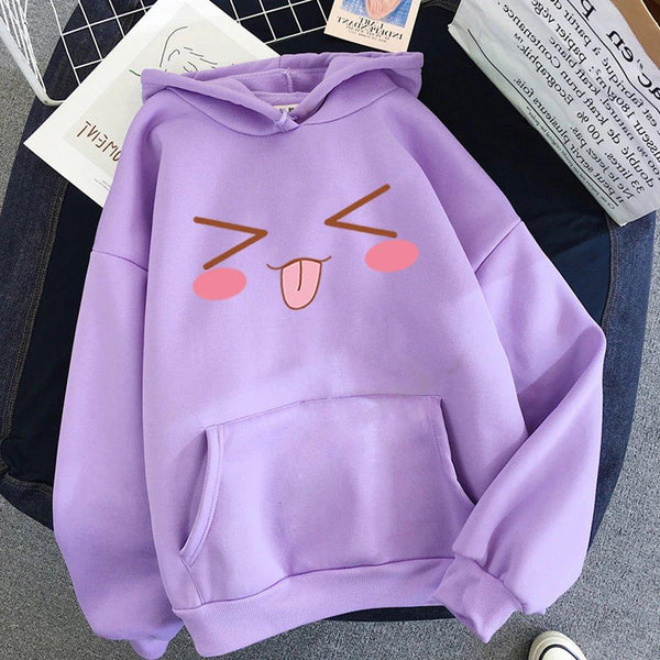 Squinting Face with Tongue Emoji Hoodie