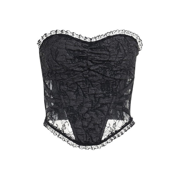 Women's Gothic Jacquard Bustier