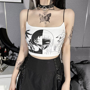 Women's Grunge Witch Printed Tank Top