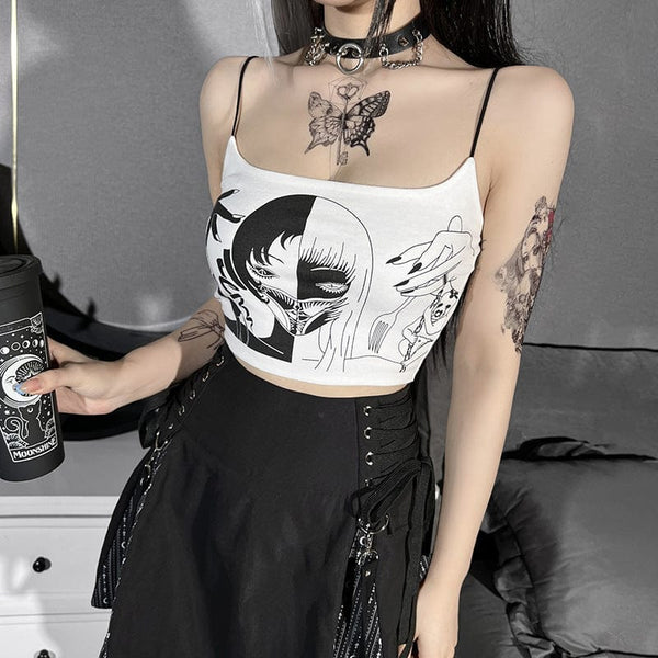 Women's Grunge Witch Printed Tank Top