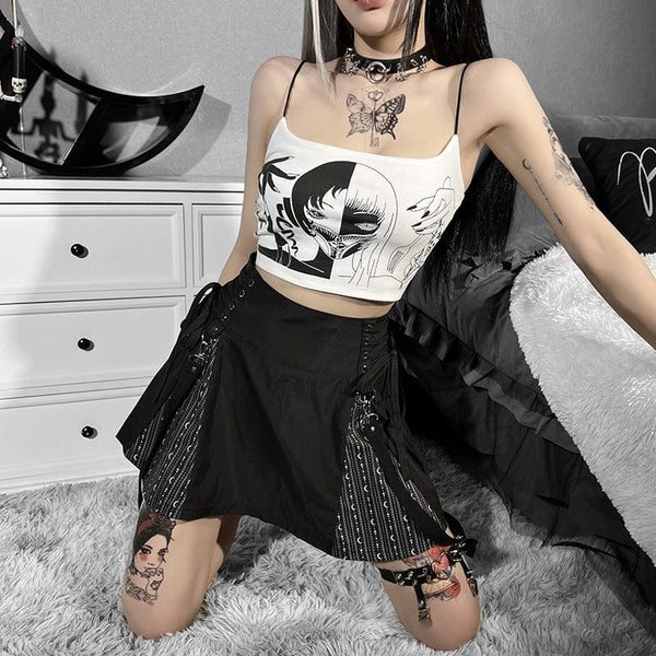 Women's Grunge Witch Printed Tank Top