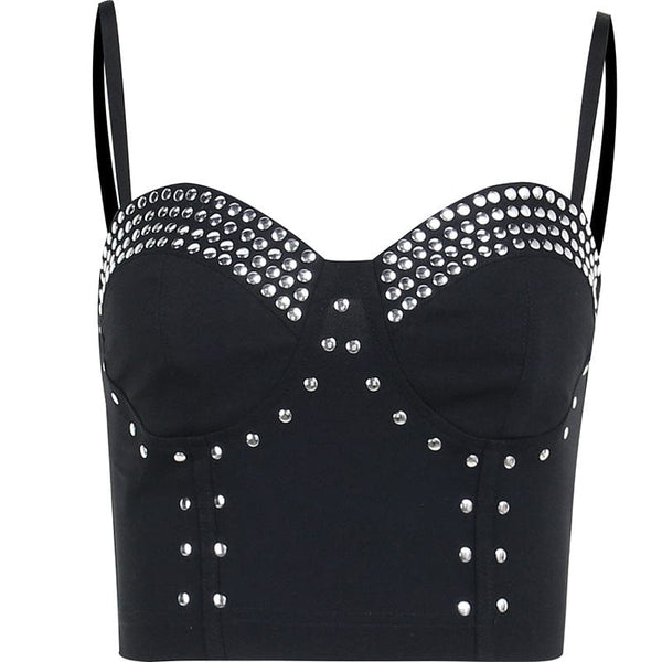 Women's Punk Rivets Bustier