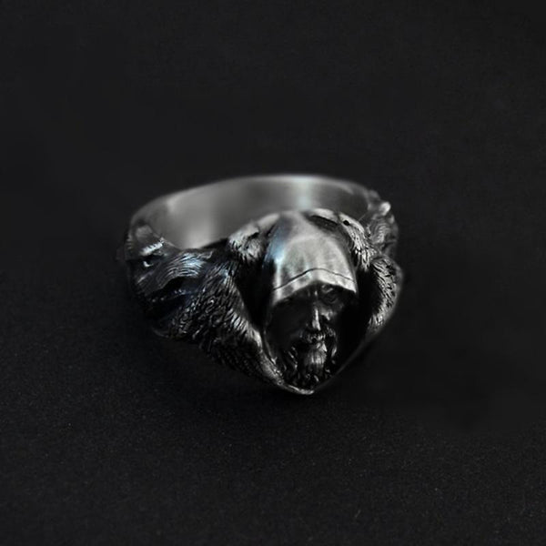 North Mythology Viking Wolf Ring / Stainless Steel Scandinavian Jewelry