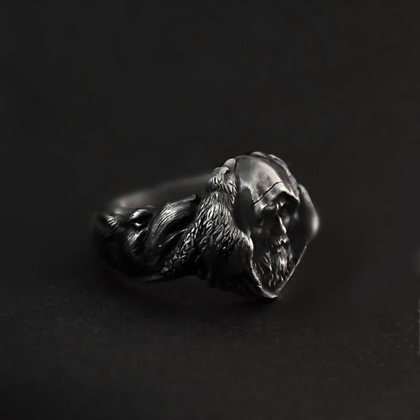 North Mythology Viking Wolf Ring / Stainless Steel Scandinavian Jewelry