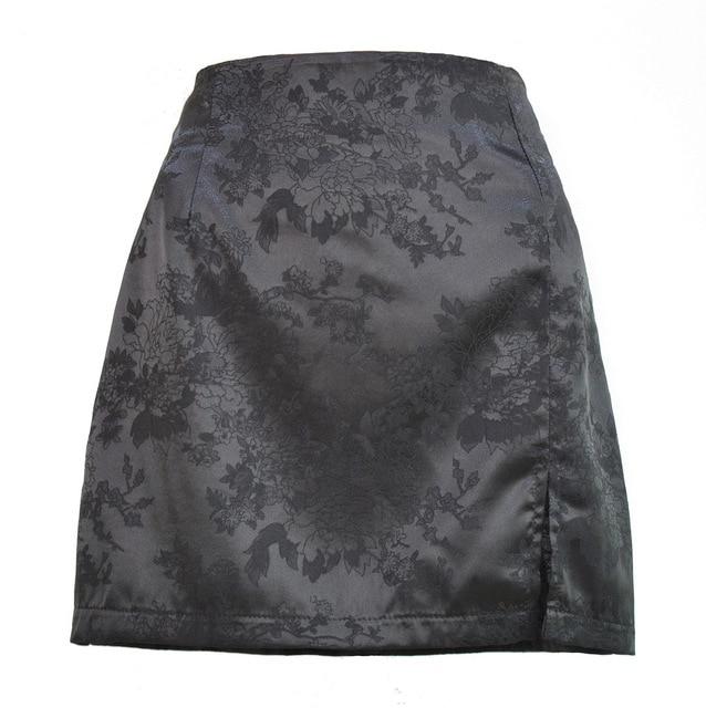 ONYX SILKY SMOOTH MINI SKIRT