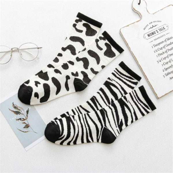 "COW & ZEBRA" SOCKS