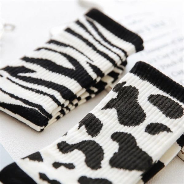 "COW & ZEBRA" SOCKS