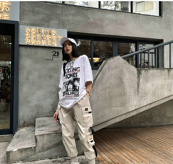 Harajuku street style Multi Pocket Cargo Pants