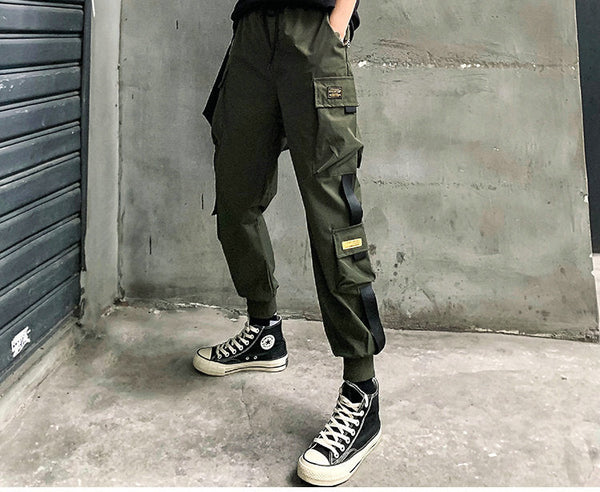 Harajuku street style Multi Pocket Cargo Pants