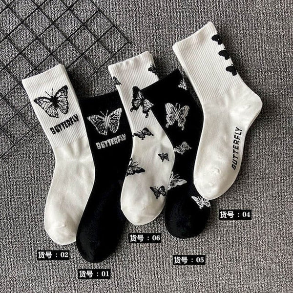 Kawaii Butterfly Socks