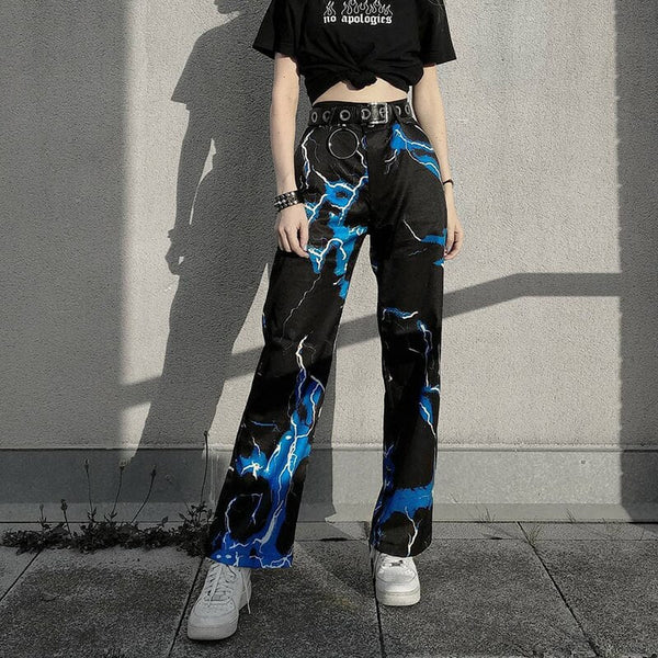 Color Flame cargo pants