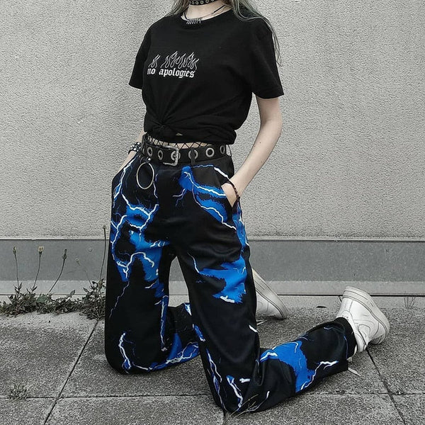 Color Flame cargo pants