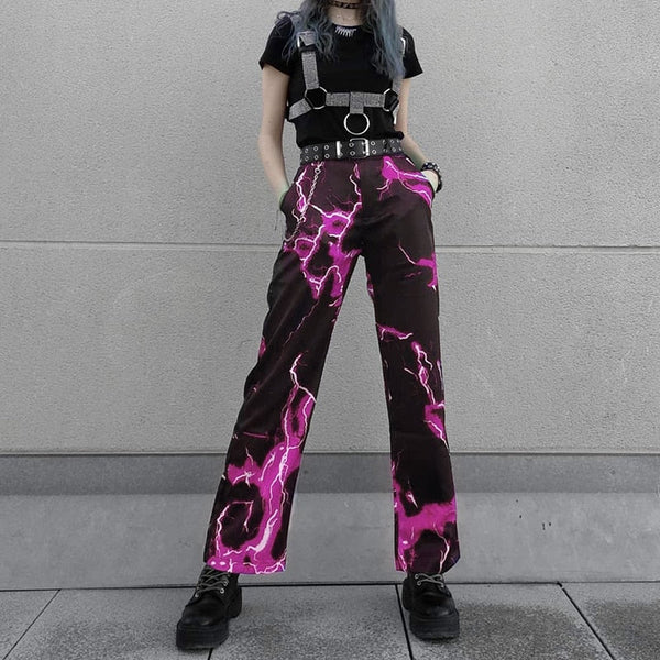 Color Flame cargo pants