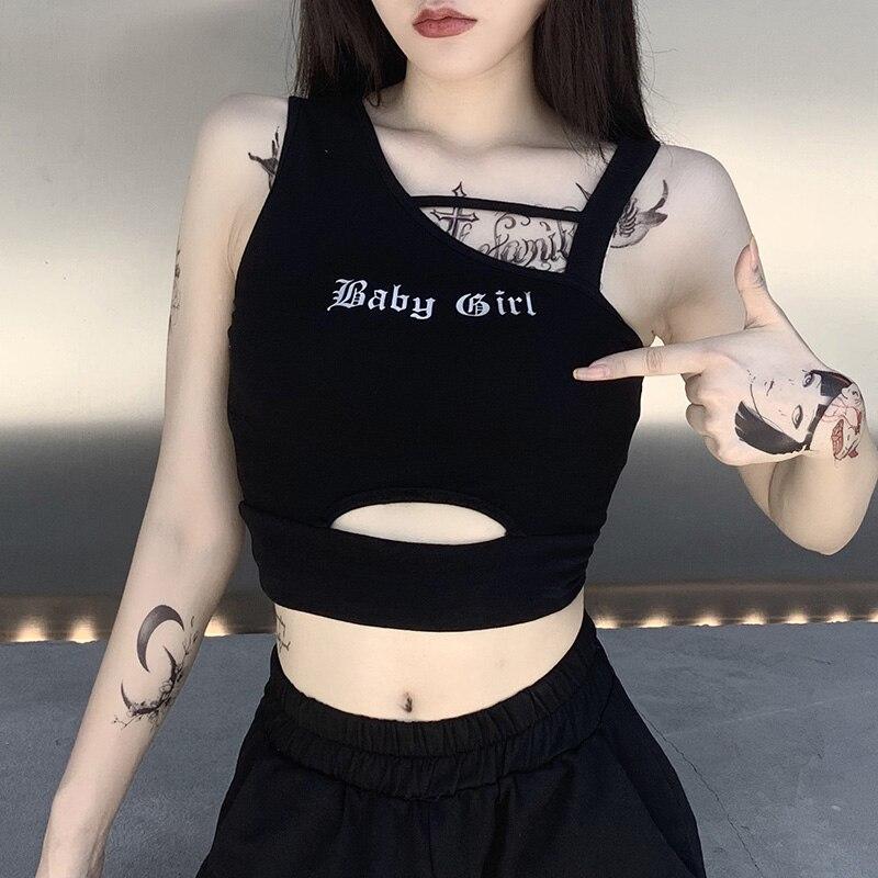 'Baby Girl' sleeveless top