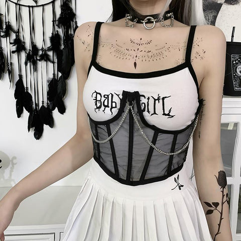 Sinful Chained Underboob Corset