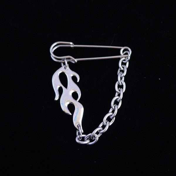 Flaming Safety Pin