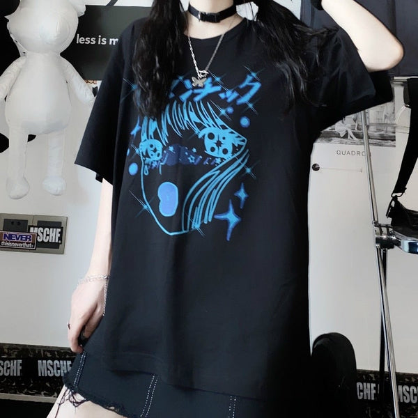 Gothic Fashion Graphic T-shirt