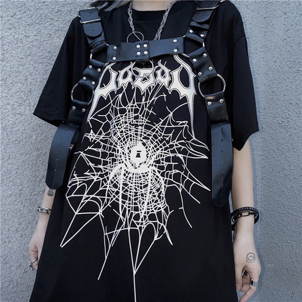 Harajuku Ins Streetwear Vintage Femme T-shirt