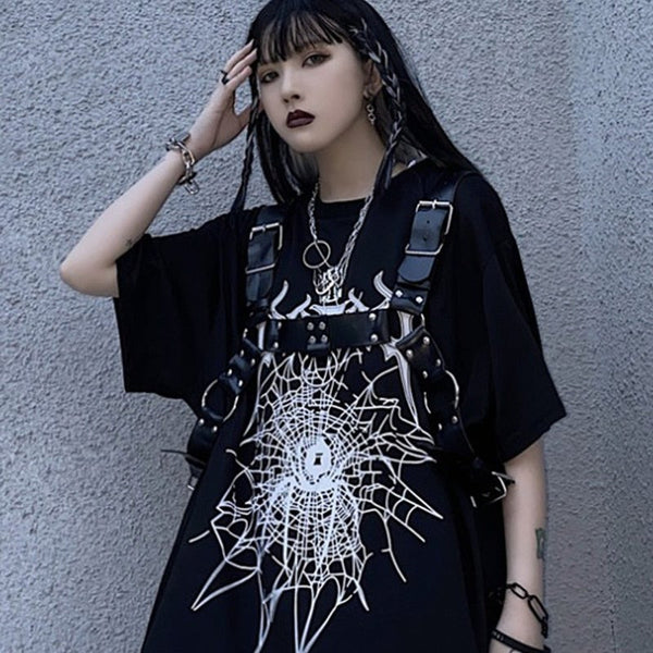 Harajuku Ins Streetwear Vintage Femme T-shirt