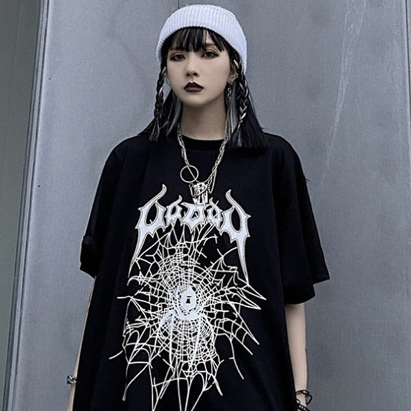 Harajuku Ins Streetwear Vintage Femme T-shirt