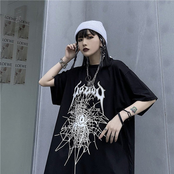 Harajuku Ins Streetwear Vintage Femme T-shirt