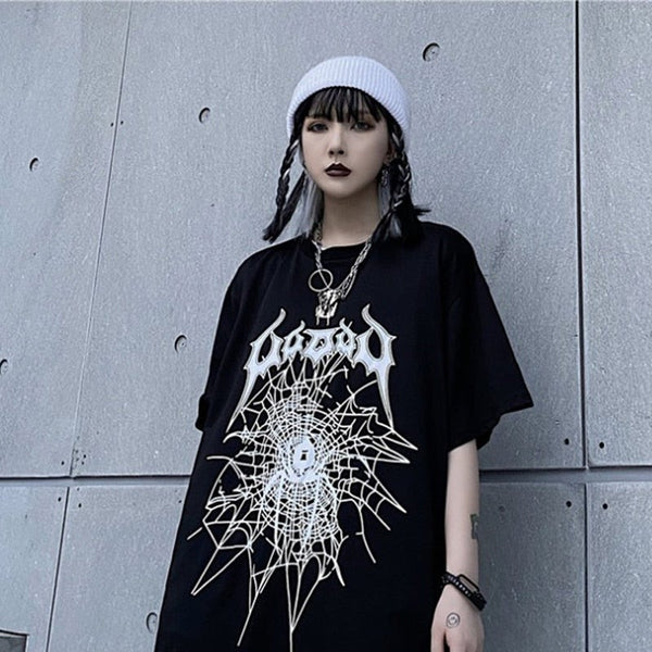 Harajuku Ins Streetwear Vintage Femme T-shirt