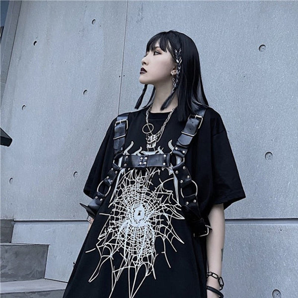 Harajuku Ins Streetwear Vintage Femme T-shirt