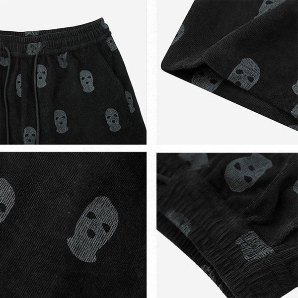 'Cradle of Fear' Casual Loose Skull Pants