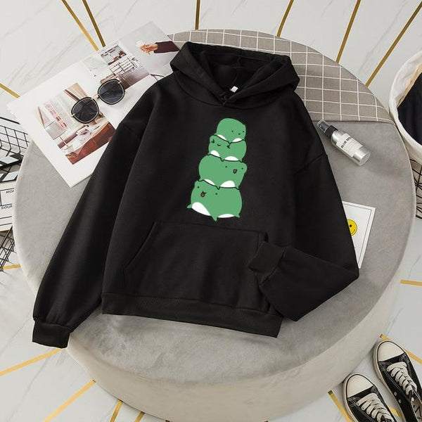 Stacked Frogs Oversized Hoodies | NEW