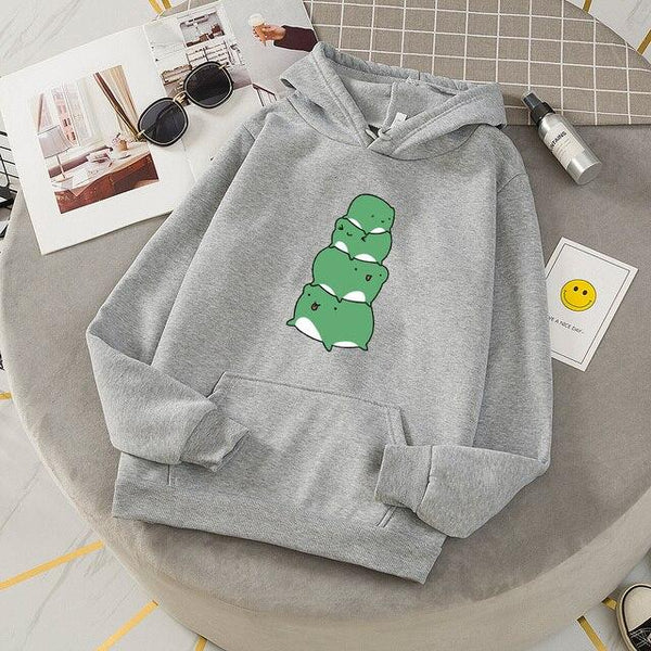 Stacked Frogs Oversized Hoodies | NEW