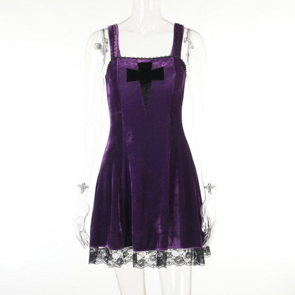 Gothic Purple Autumn Dress