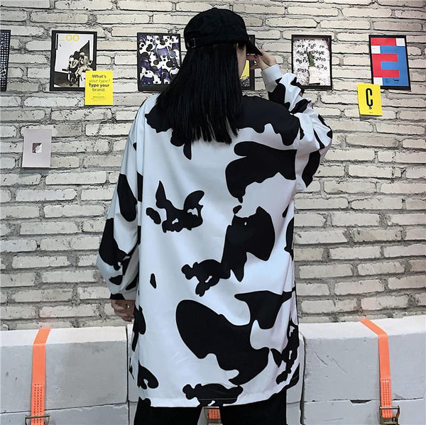 Cow Print Oversized Blouse/Shirt