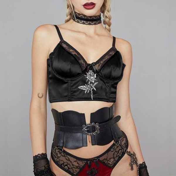 Goth Rose Corset Top