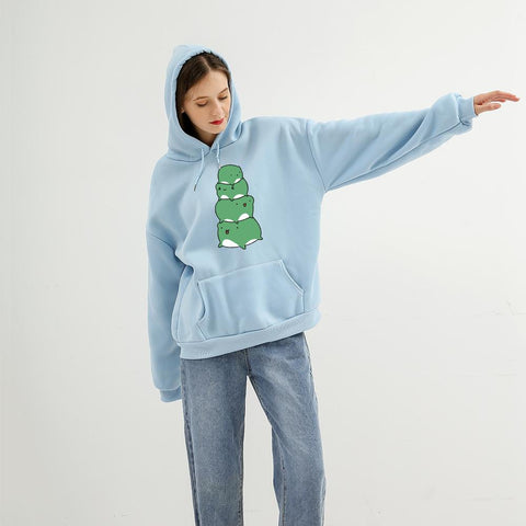 Stacked Frogs Oversized Hoodies | NEW