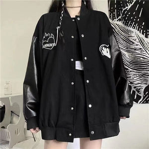 Harajuku Style Bomber Oversized Jacket