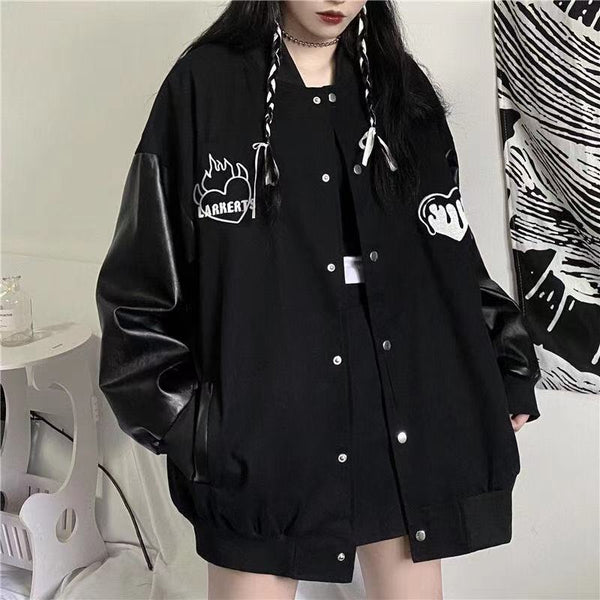 Harajuku Style Bomber Oversized Jacket